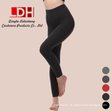 Meias de espessamento dupla modelo de corpo quente Calças de calças de caxemira para mulheres leggings